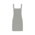 thumbnail image 4 of KIHOUT Salopette Tablier pour Femmes Été Bretelles Ajustables Robe Courte Côtelée pour Dames avec Poches, 4 of 6