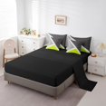 thumbnail image 3 of YST Lime Green And Gray 7-Piece Patchwork Geometry Bedding Set, Twin, Geometric Triangle Pattern, 3 of 5