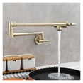 thumbnail image 2 of Brass Double Switch Folding Faucet Advanced Rotating Kitchen Faucet Wall Mounted Cold Water Tap ,Easy to Install, 2 of 7
