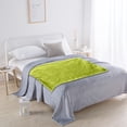thumbnail image 4 of Flannel Blanket, Super Soft Warm Solid Fleece Blanket Throw Rug Sofa Bedding, 70x100cm Comfortable Machine Washable Velvet Conditioning Blanket Picnic Blanket Easy to Clean, 4 of 6
