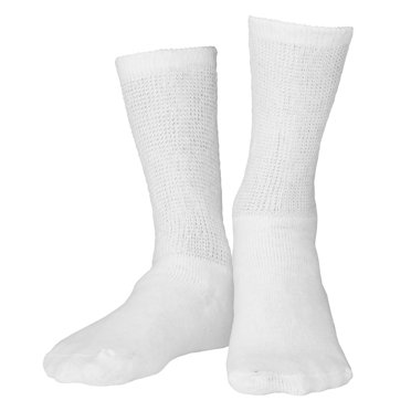 Truform Chaussettes pour Diabétiques Coupe Ample (Lot de 3), Noir, Moyen