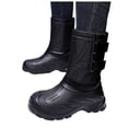 thumbnail image 1 of Work Boots for Men Puncture Proof with Steel Toe Waterproof Non Slip Mid Calf Hunting Rubber Boots for Outdoor Manufacturing Construction Farming, 1 of 5