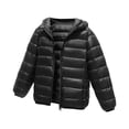 thumbnail image 3 of QIPOPIQ Girls and Toddlers' Lightweight Water-Resistant Packable Hooded Puffer Jacket Clearance, 3 of 4