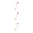 thumbnail image 1 of Transemion 1/2/3/5 Cartoon Adorable Restaurant Hotel Tableware Portable Washable Stainless Steel Stirring Mixing Dinnerware Cake Flatware Donut Fork Rose Red 3PCS, 1 of 6