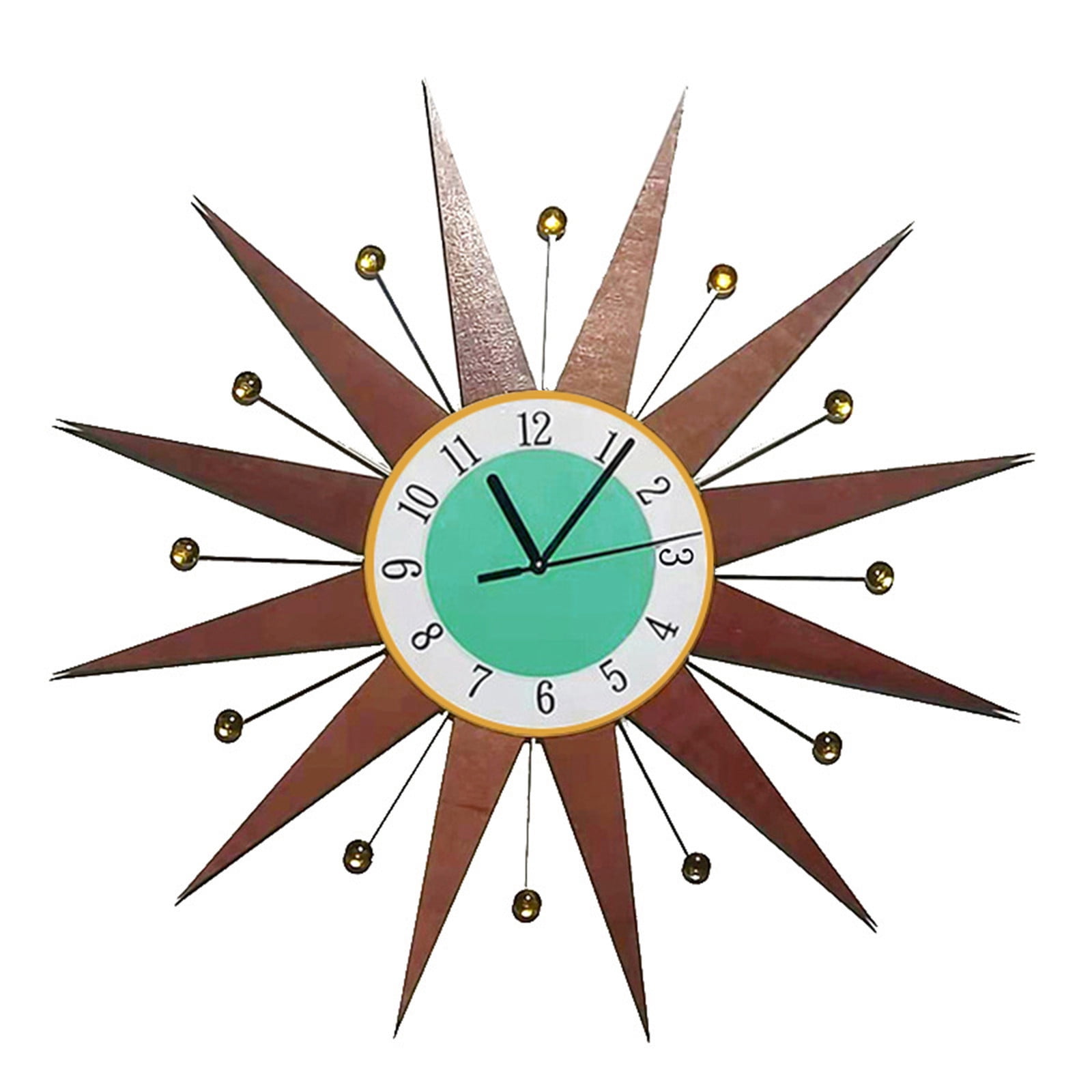 Horloge Murale Illuminée pour Salon, Garde-Temps Rétro Suspendu avec Lumière d'Ambiance
