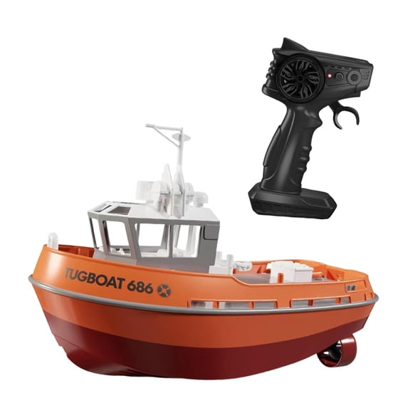 Xuanheng Remorqueur RC 1/72 2,4 GHz et Télécommande pour Piscines Filles Orange