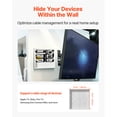thumbnail image 2 of VEVOR Structured Media Enclosure 14 in Recessed in-Wall TV Media Box with Cover, 2 of 9