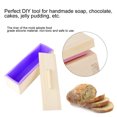 thumbnail image 2 of Qiilu 1200ML Silicone Soap Mold with Lid DIY Tool Purple for Baking Cake Chocolate, 2 of 8