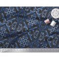 thumbnail image 3 of Soimoi Black Cotton Duck Fabric Vector Design Damask Decor Fabric Printed Yard 58 Inch Wide, 3 of 3
