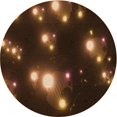 thumbnail image 1 of Ahgly Company Tapis Rond Lavable en Machine Intérieur Transitionnel Noir Brun, 8 Pieds Rond, 1 of 7