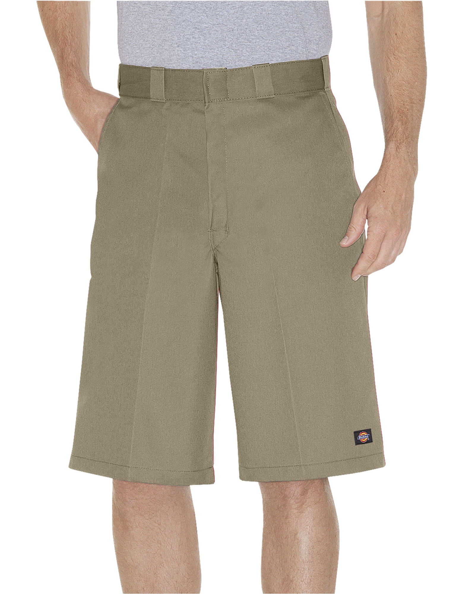 Dickies Mens 13 Loose Fit Multi-Use Pocket Work Shorts, 46, Khaki