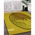 thumbnail image 3 of Ahgly Company Tapis d'Intérieur Lavables en Machine, Rectangle Transitionnel, Brun Bisque Foncé, 3' x 5', 3 of 7