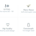 thumbnail image 2 of Gigoteuse HALO® SleepSack® - 100% Coton, marguerite rose, 2 of 5