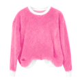 thumbnail image 2 of Chandails d'Automne et d'Hiver Grande Taille pour Femmes, Chandail à Capuchon à Col Rond en Flanelle Uni à la Mode et Décontracté, Chandails à Capuchon Amusants Rose TG pour Femmes, 2 of 4
