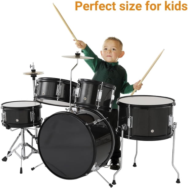 YUSAZENS 5-Piece Drum Set with Bass, Tom, Snare, Hi-Hat, Cymbal