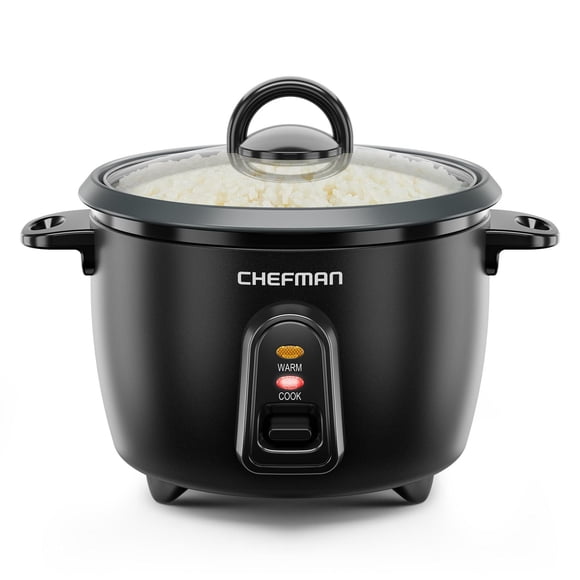 Chefman One-Touch 2.4L (Cooked) Rice Cooker, with Automatic Keep Warm and Nonstick Cooking Pot