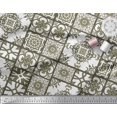 thumbnail image 2 of Soimoi Tissu Poly Georgette à Carreaux et Damas Patchwork Imprimé 1 Yard 42 Pouces de Large, 2 of 3