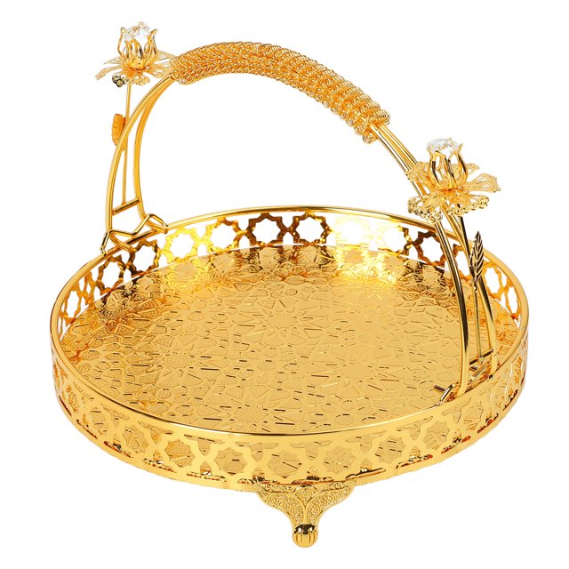 Cupcake Display Stand, Decorative Strong Alloy Candy Plate Fruit Metal Serving Tray For Tea Coffee Drinks Toiletries