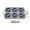 B, variant on Non-Stick Silicone Donut Mold, 6-Cavity Reusable Baking Tray for Cakes, Pastries and Ice Cubes, Oven Microwave Freezer and Dishwasher Safe, Flexible Round Mold for Home Baking and Kitchen Storage