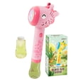 thumbnail image 1 of EGNMCR Children's Giraffe 10 Hole Bubble Machine Handheld Fully Automatic Summer Outdoor Stick Bubble Toy Children's Toy Bubble Stick 90ml Bubble Water Bubble Machine, 1 of 6