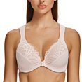 thumbnail image 1 of CHUANK Underwire Front Closure Bras for Women Black 34B, 1 of 6