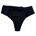 thumbnail image 1 of BIMEI String Taille Haute Anti-Orteils Camel Éviter Orteil Camel Cache-Cernes Coussinet Culotte Garde Invisible pour Femmes Culotte Bikini sous-Vêtements, String Noir, G, 1 of 6