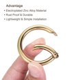 thumbnail image 4 of Unique Bargains Light Gold Zinc Alloy Spring Gate O Ring Snap Clip Buckle 10 Pack, 4 of 5