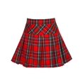 thumbnail image 1 of Jupe Fille Uniforme de Rentrée Scolaire Jupe Tartan Rouge 4-5 Ans, 1 of 6