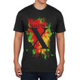 thumbnail image 1 of Malcolm X T-Shirt Doux pour Homme à Éclaboussures Abstraites, 1 of 1
