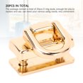 thumbnail image 4 of 20pcs 360 Rotatable D Ring Rivets with Hole Punch, Zinc Alloy, DIY Leather Craft Purse Decoration for Handbags, 4 of 7