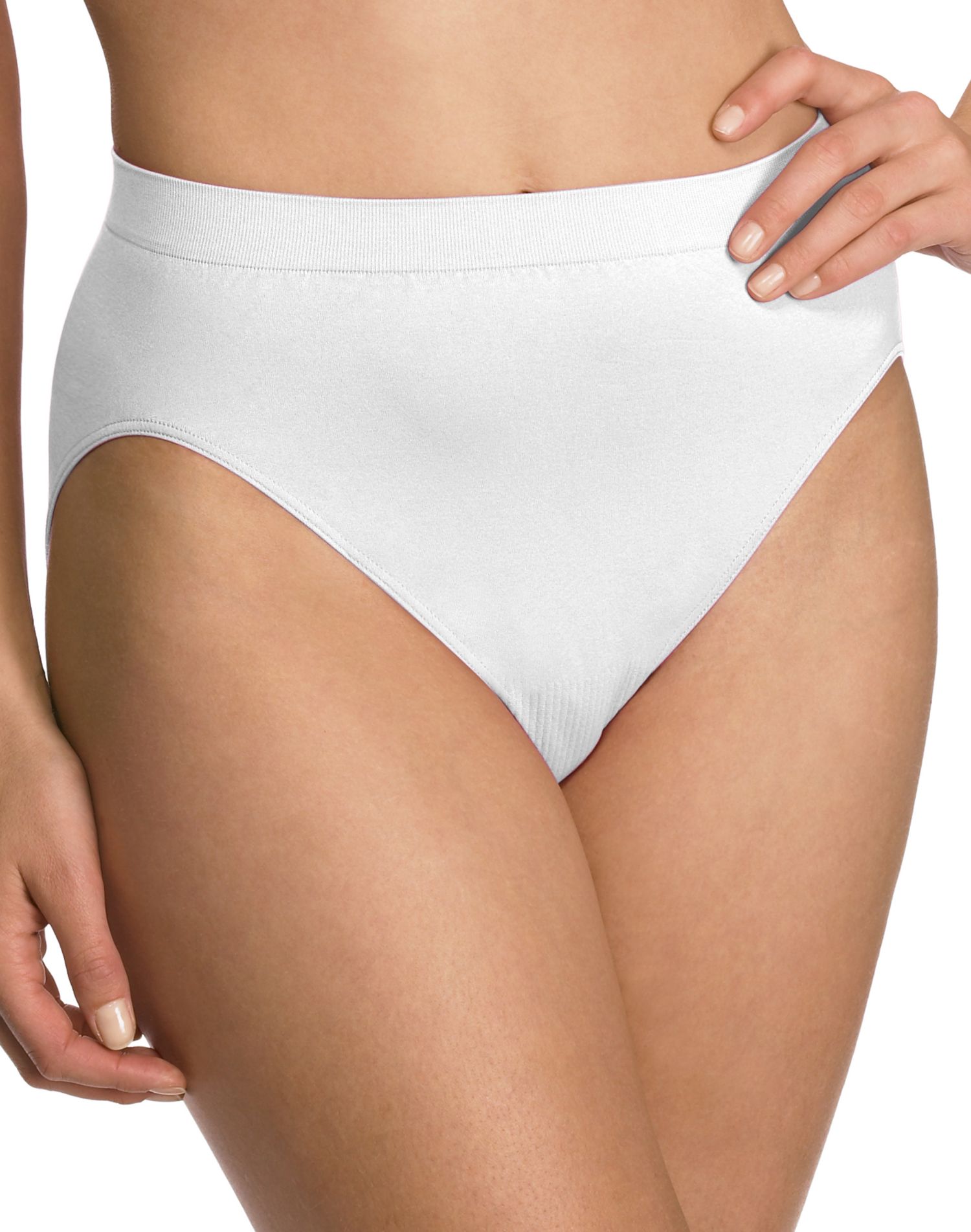 Bali Womens Comfort Revolution Microfiber Seamless Hi Cut Panty - Best-Seller,
