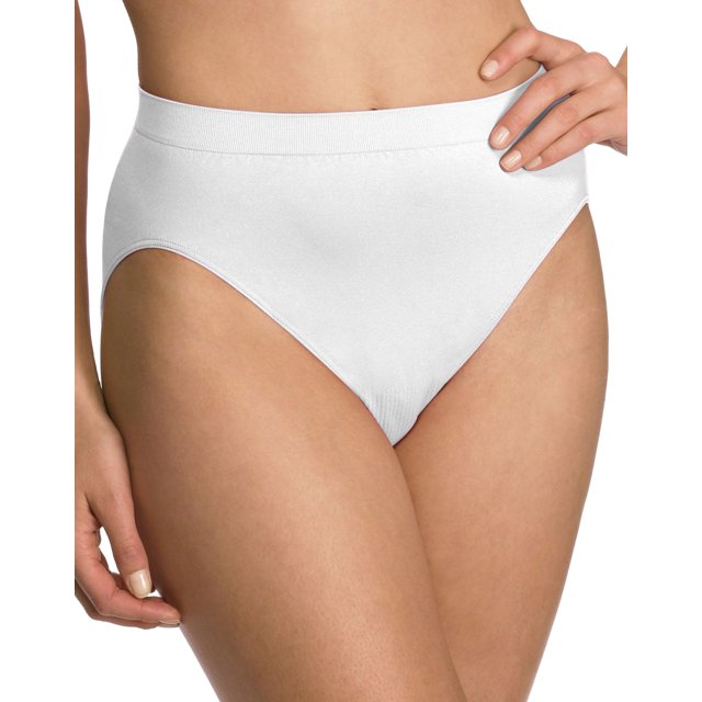 Bali Womens Comfort Revolution Microfiber Seamless Hi Cut Panty - Best-Seller,