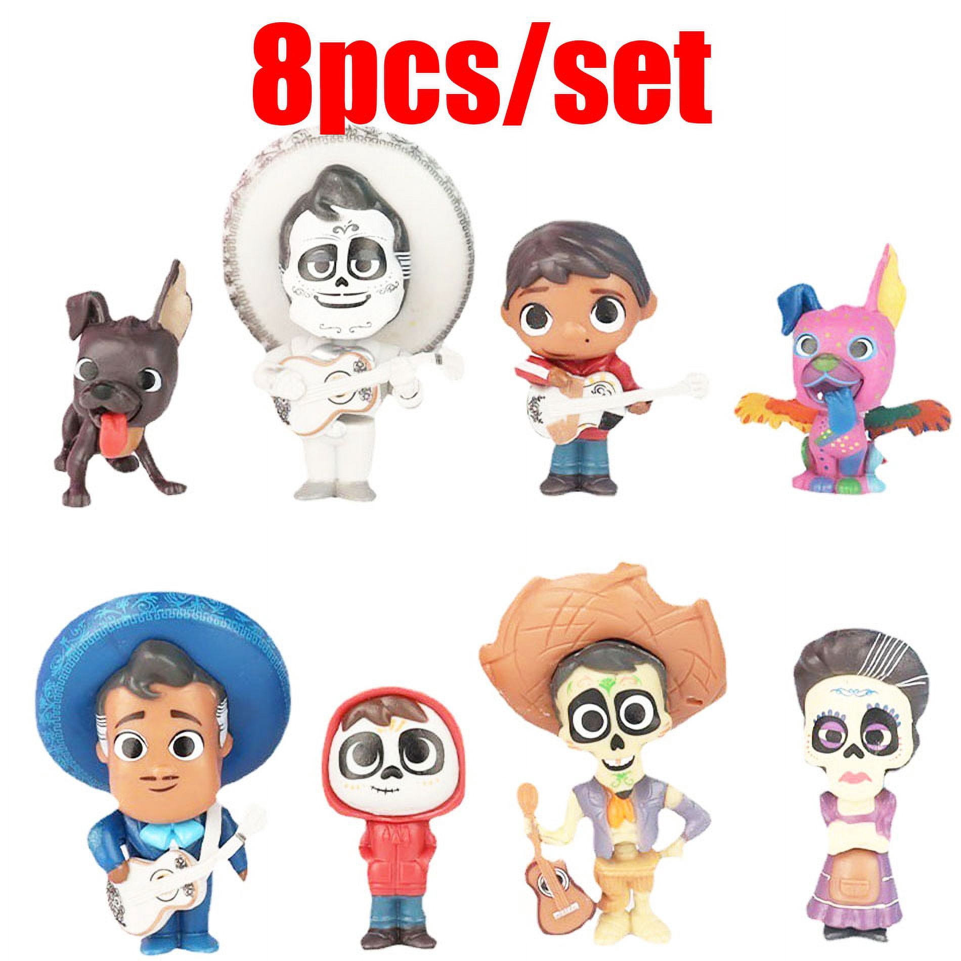 8pcs/Set Movie Pixars COCO Action Figure Toys Mini Cute Cartoon Anime Toys Model Children For fun Birthday Gifts Desk Decoration