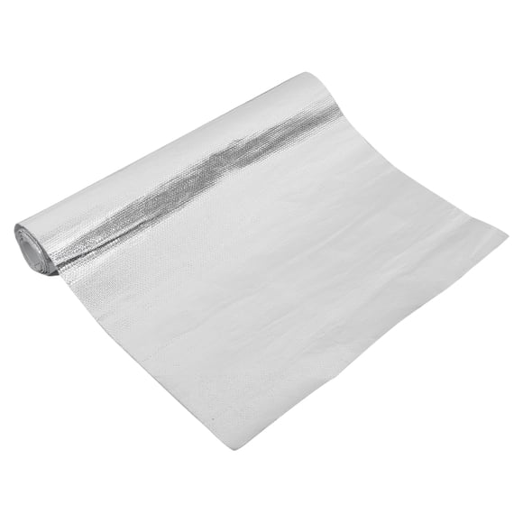 Unique Bargains Pare-Chaleur de Voiture 60 Pieds' x 12 Pieds' Tapis de Protection Thermique Aluminisé Couverture de Barrière Thermique Protection Ton Argent