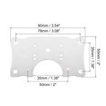 thumbnail image 2 of Unique Bargains 6 Set Cabinet Hinge Repair Plate with Mounting Screws, Stainless Steel Hinge Repair Brackets Kit Silver, 2 of 5