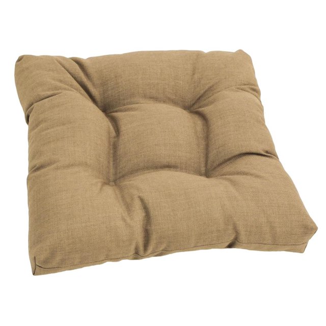 Coussin de Chaise de Salle à Manger Capitonné en Polyester Filé Carré de 19 Po