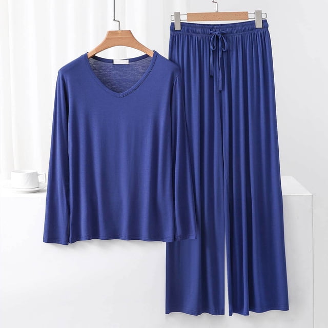 Weiqiqre Ensembles de Pyjama pour Femmes Pyjamas Rafraîchissants Ensembles Assortis d'Été Manches Courtes Ensemble de Détente Femmes