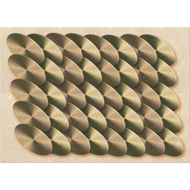 Ahgly Tapis Rectangulaire Lavable en Machine Intérieur Transitionnel Chêne Brun, 2 Pieds x 3 Pieds