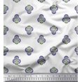 thumbnail image 1 of Soimoi Georgette Viscose Fabric Floral Block Fabric Prints by Yard 42 Inch Wide, 1 of 5