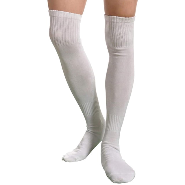 YOYO Mens Striped Over Knee Socks Long High Soccer Running Athletic Socks