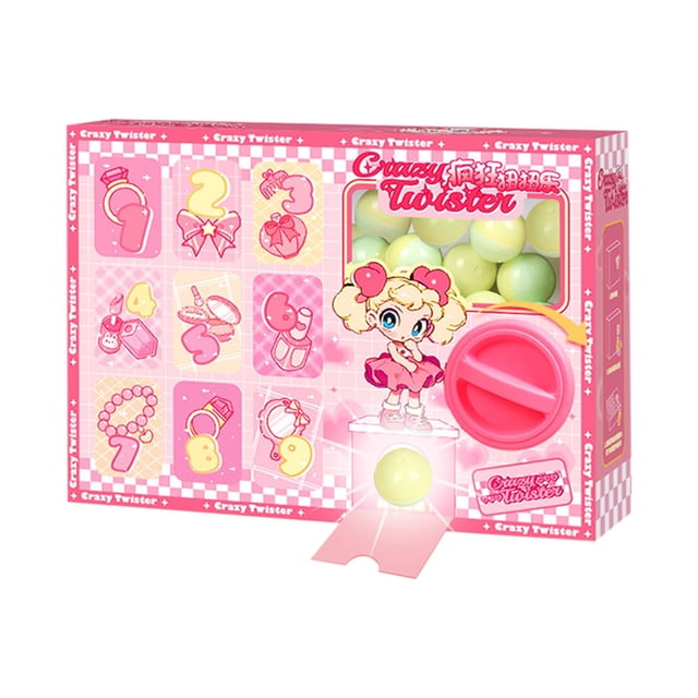 Pink Childrens Mini Toy Vending Machine Gashapon Dispenser With Random Collectibles Doll Catching Simulation Hand Eye Coordination Training Party Game