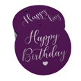 thumbnail image 1 of Inkdotpot Pack Of 100 Happy Birthday Favor Paper Tags Craft Real Silver Foil Hang Tags, 1 of 1