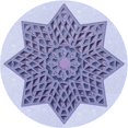 thumbnail image 1 of Ahgly Company Tapis d'Intérieur Lavables en Machine pour la Zone de Pervenche Violette, 3' Carré, 1 of 7