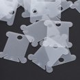 thumbnail image 2 of Noref Floss Bobbins,300Pcs Floss Bobbins Plastic Transparent Stitch Winding Plate Embroidery Tools, 2 of 8