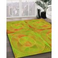 thumbnail image 3 of Ahgly Tapis d'Intérieur Lavable en Machine Carré Vert Caméléon, 5 Pieds Carré, 3 of 7
