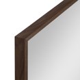 thumbnail image 3 of Kate and Laurel Rhodes Miroir Mural Hexagonal Moderne, 22 x 25, Brun Noyer, Miroir Géométrique Chic pour Mur, 3 of 9