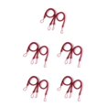 thumbnail image 2 of Shengyu 1/2/3/5 2 Pieces Home Hotel Polyester Curtain Holdback Living Room Bedroom Drape Tieback Decorative Holder Waved Rope Decor Red 5PCS, 2 of 6
