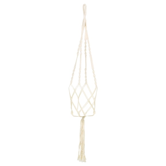 Unique Bargains Macrame Plant Hanger Holder Garden Wall-mounted Rope Hanging 39.4 Inch Length
