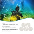 thumbnail image 4 of yingyy 5pcs Logos Geometry Round Safe Signal Indicating Small Sign Universal Replacement Free Diving Snorkeling Swimming White, 4 of 6