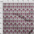 thumbnail image 2 of oneOone Tissu Polyester Lycra Motif Cachemire Ikat Tissu de Couture BTY 56 Pouces de Large, 2 of 4
